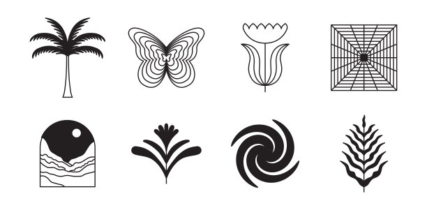 心形蝴蝶logo