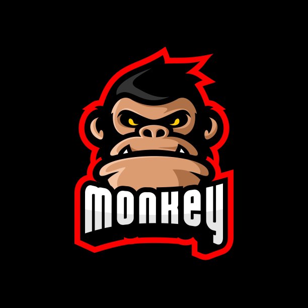 猴子头像logo