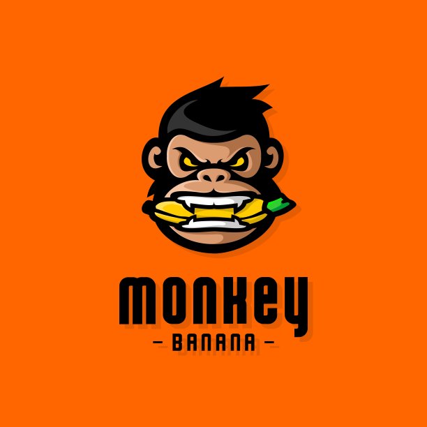 猴子头像logo