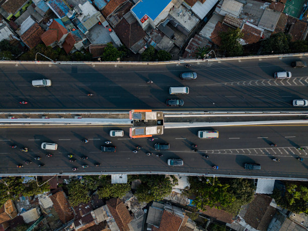 壮观的跨海大桥航拍