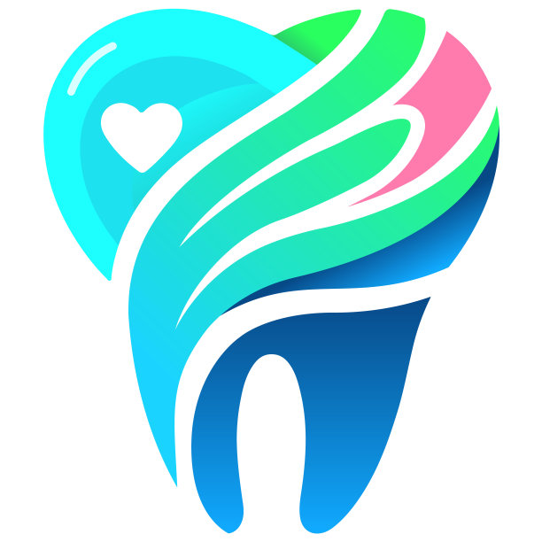 爱心牙齿logo