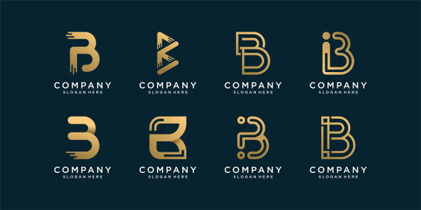 金色金融行业logo设计