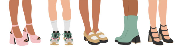 女运动鞋海报