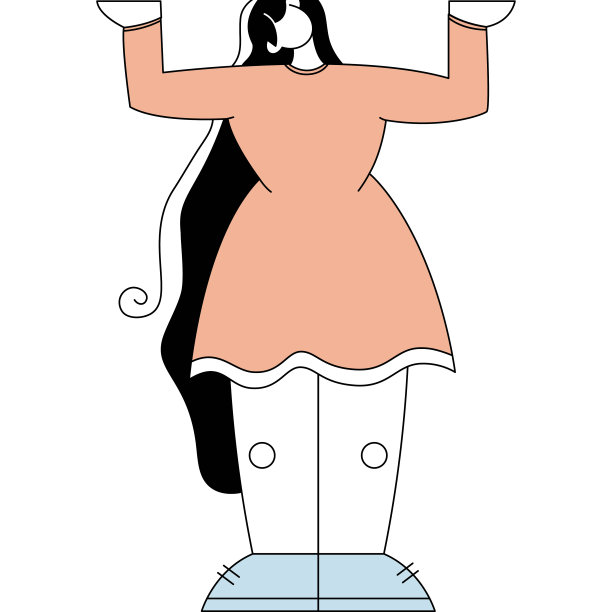 民族女孩插画