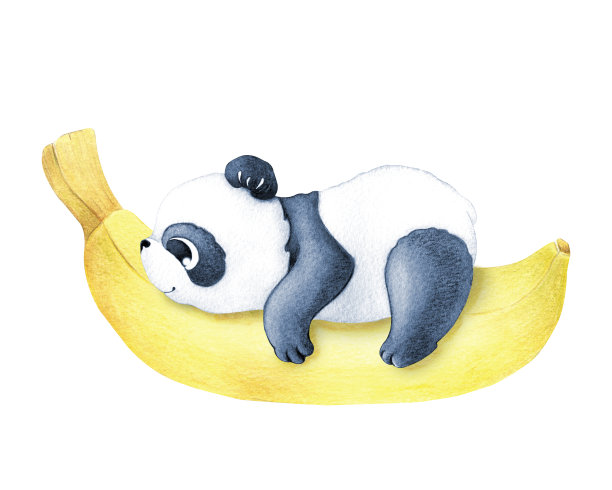 大熊猫插画海报