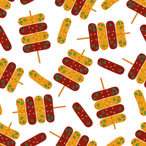 朝鲜大米包装插画