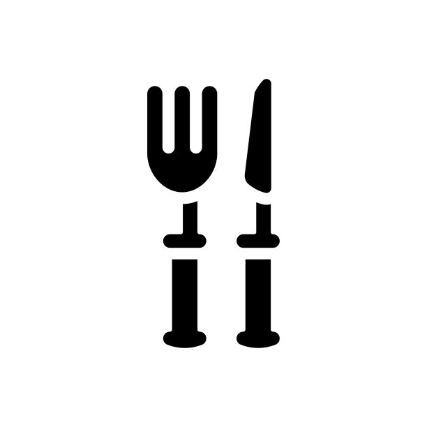 刀叉组合logo
