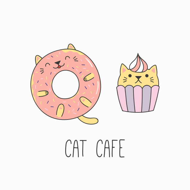 猫咪甜甜圈插图