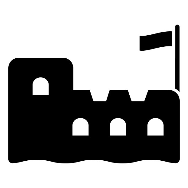 宫殿建筑logo标志设计