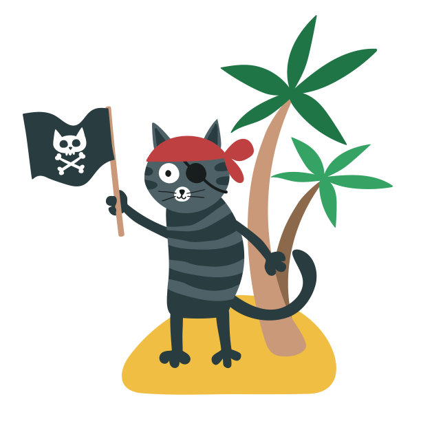 猫咪海盗插图