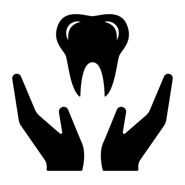爱心牙齿logo