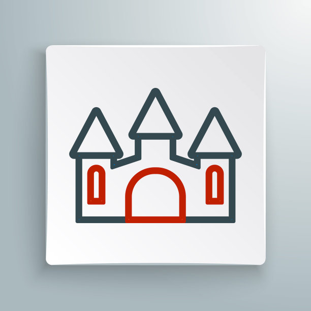 宫殿建筑logo标志设计