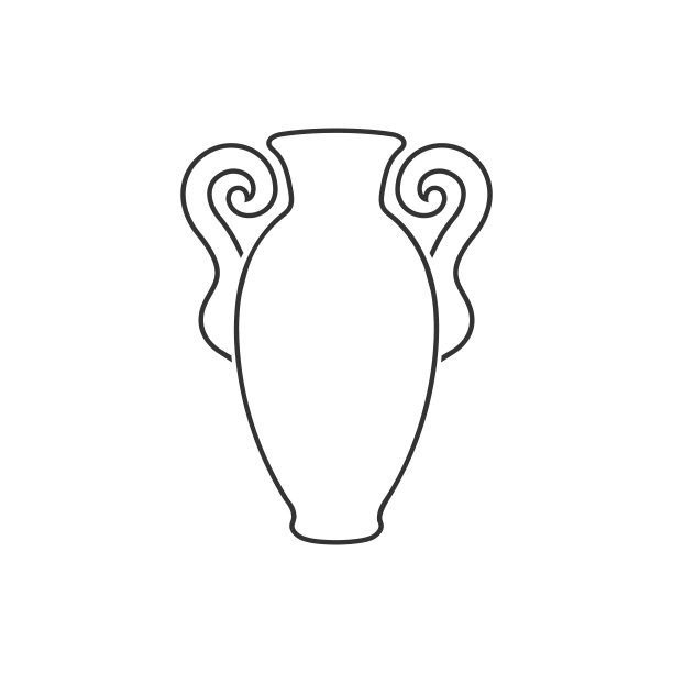 古玩陶瓷logo标志