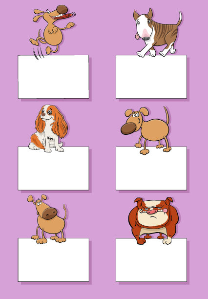 卡通宠物动物设计名片