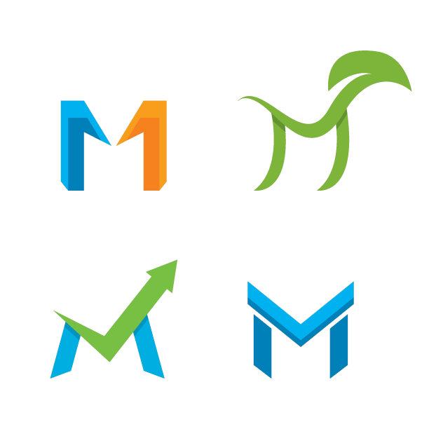 m绿叶logo