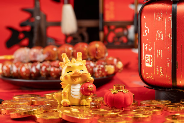 中国龙,中国灯笼,灯笼