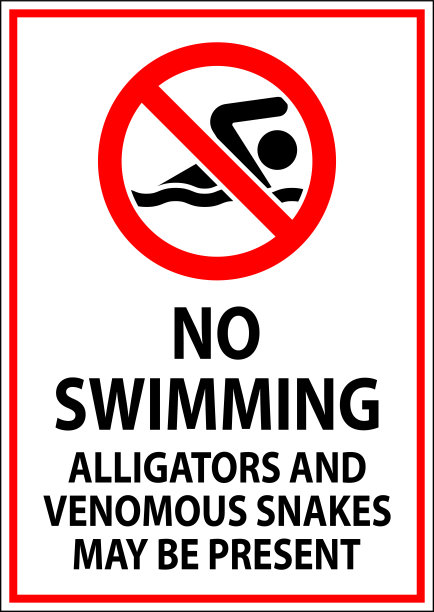 禁止游泳钓鱼标识