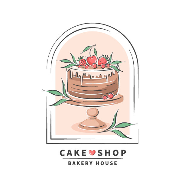 手工蛋糕logo