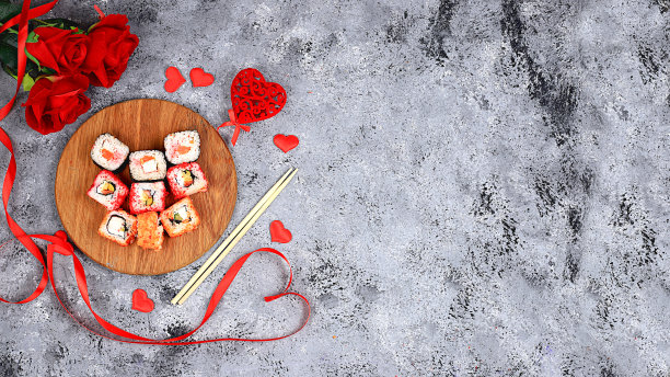 寿司海鲜美食名片