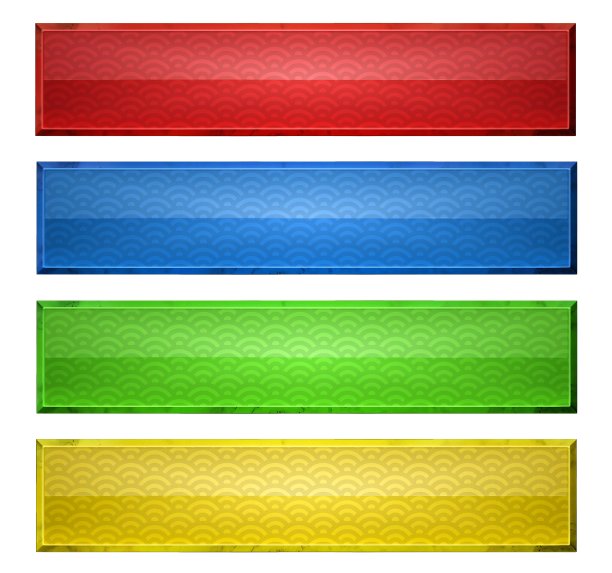 红色绿色蓝色高档名片