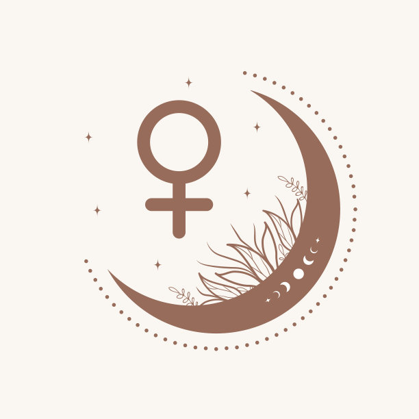 月亮女性logo
