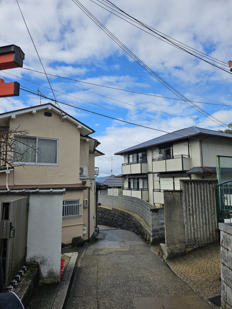 日本大阪清晨城市景观