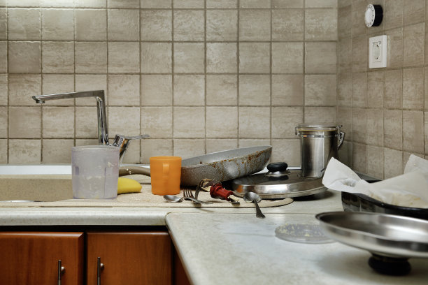 洗餐具,灶台,锅