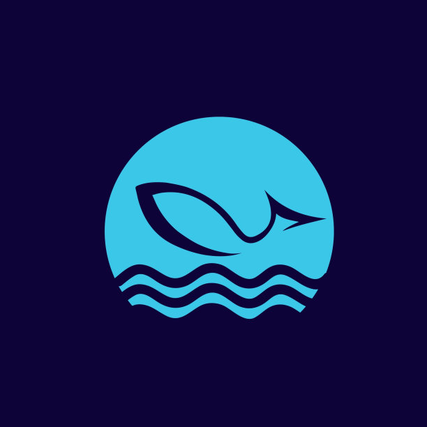 海鱼标志渔业logo