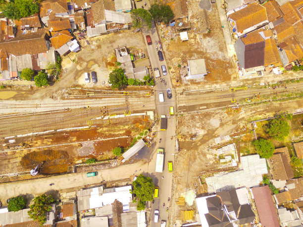 铁路公路交汇