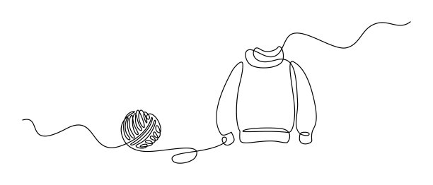 黑白毛衣编织