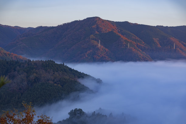 远眺远景全景航拍