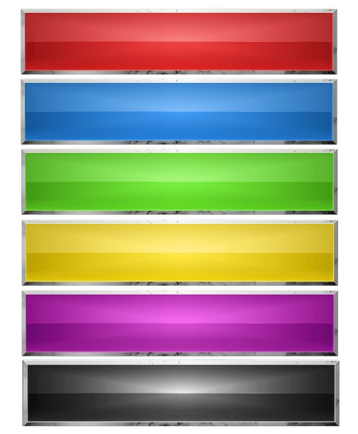 红色绿色蓝色高档名片