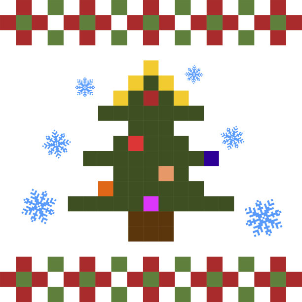 卡通树logo圣诞