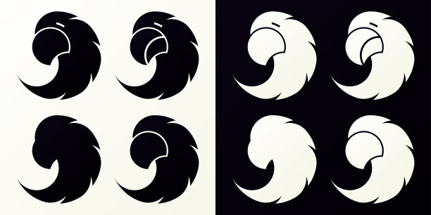 凤凰形态标志logo