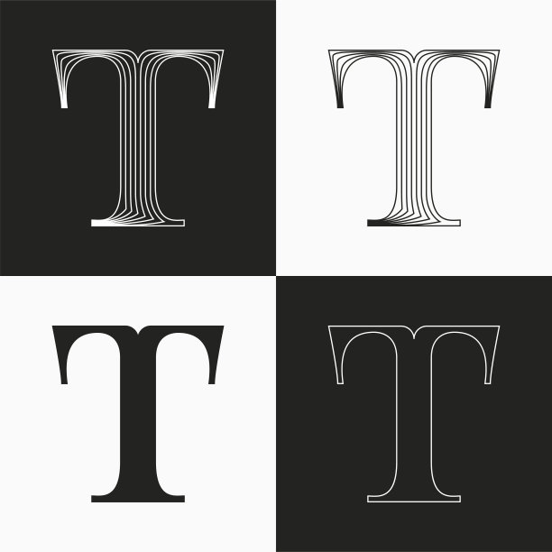 t字母建筑logo