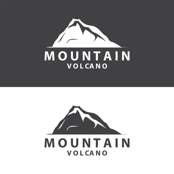 火山,山谷,山
