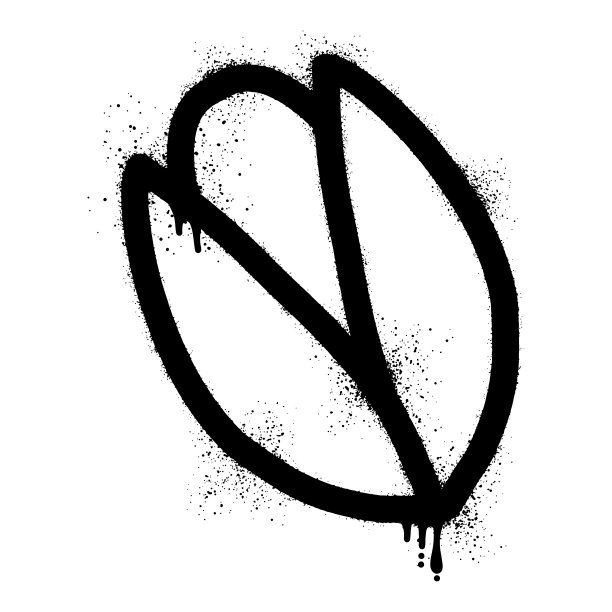 休闲食品图形花生纹理标识插画