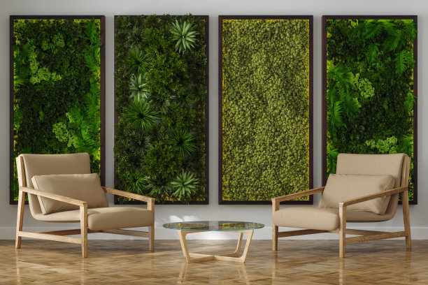 绿色企业形象墙设计