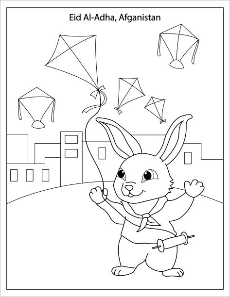 兔子放风筝