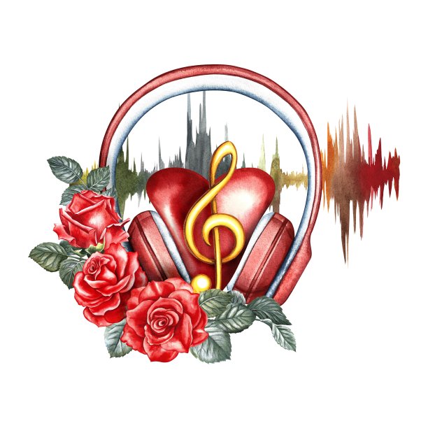 红玫瑰logo爱心logo