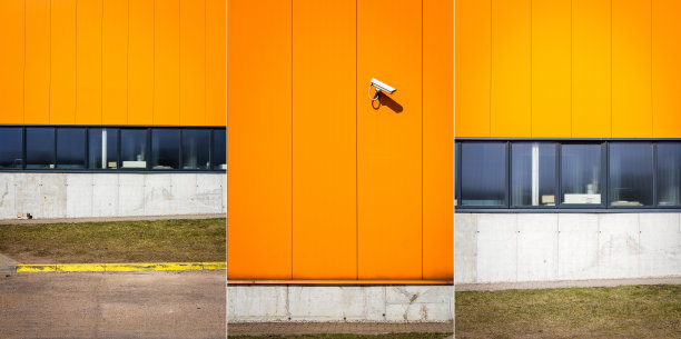 橙色企业文化墙