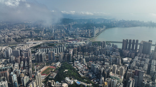 澳门现代建筑和桥梁和城市夜景