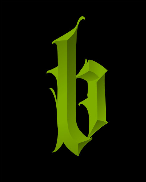 b英文logo