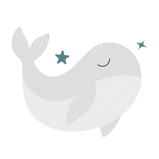 鲸可爱logo