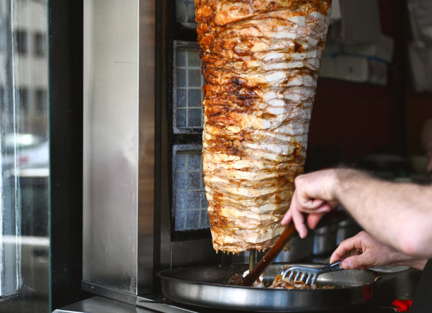 肉制品,热,横截面