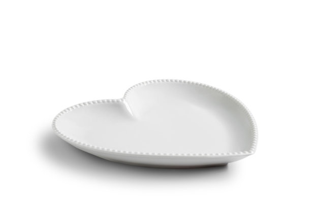 心形白瓷餐具