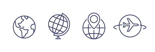科技球体箭头logo