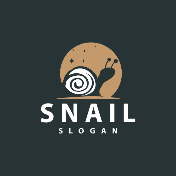 可爱小蜗牛logo