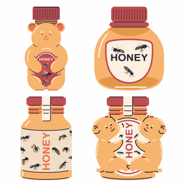 蜂蜜瓶装标贴