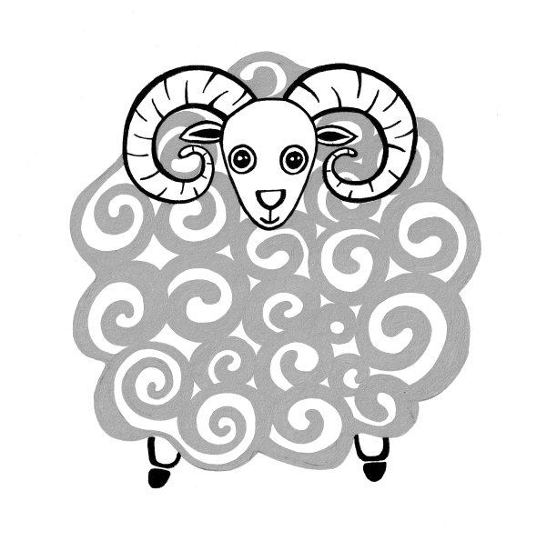十二生肖 羊精雕图